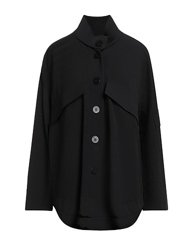 NU London Solid colour shirts & blouses Black 72% Polyester, 27% Viscose, 1% Elastane
