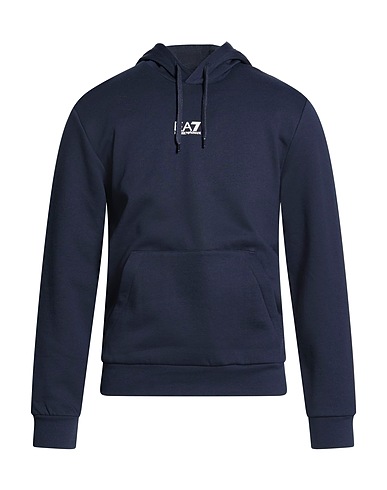 EA7 Sweat-shirt Bleu marine 85% Coton, 15% Polyester