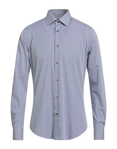 PAL ZILERI Checked shirt Midnight blue 100% Cotton