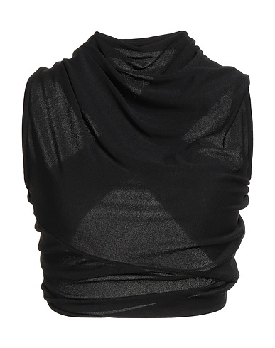 RICK OWENS LILIES Top Black 78% Viscose, 17% Polyamide, 5% Elastane