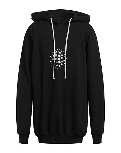 RICK OWENS Hooded sweatshirt Black 100% Cotton