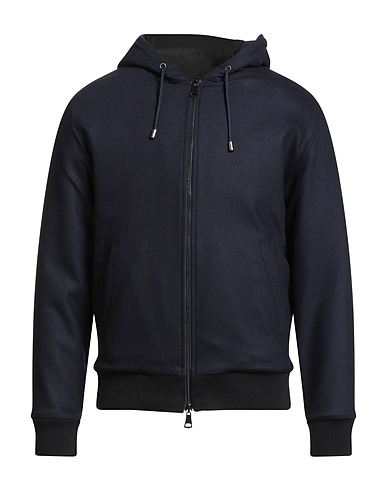 FILIPPO DE LAURENTIIS Hooded sweatshirt Midnight blue 98% Virgin Wool, 2% Elastane