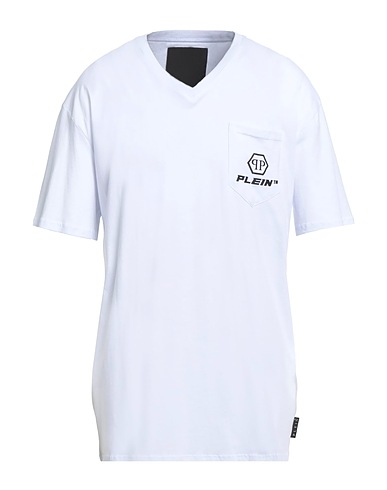 PHILIPP PLEIN Basic T-Shirt White 70% Polyester, 30% Cotton