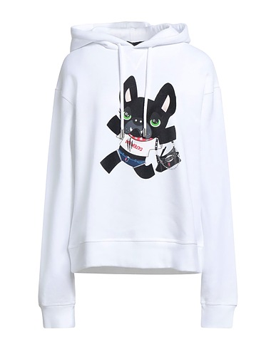 DSQUARED2 Felpa Bianco 100% Cotone, Elastan
