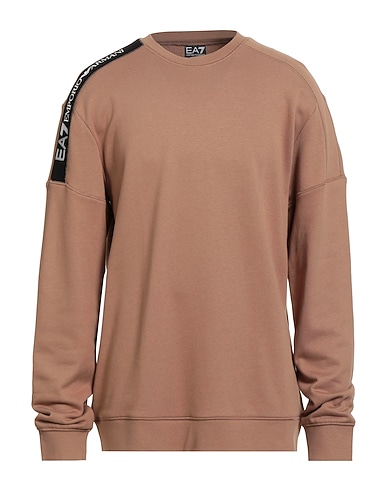 EA7 Sweatshirt Camel 100% Cotton