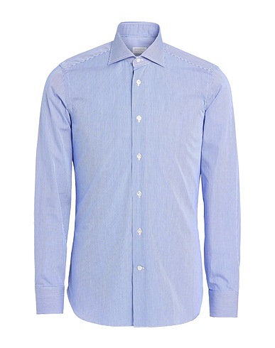 BORRIELLO NAPOLI Striped shirt Blue 100% Cotton