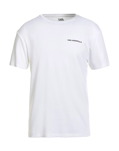 KARL LAGERFELD Basic t-Shirt Λευκό 67% Lyocell, 33% Οργανικό βαμβάκι