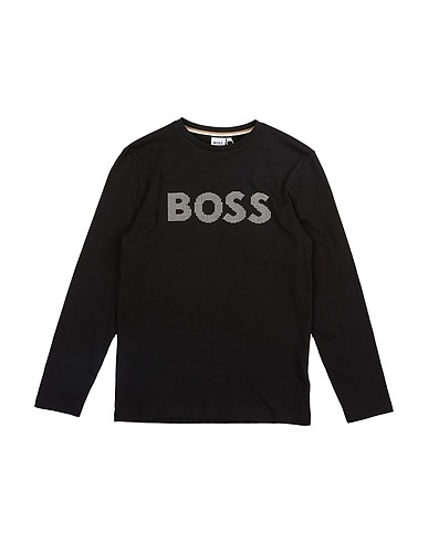 BOSS T-Shirt Schwarz 100% Baumwolle, Elastan