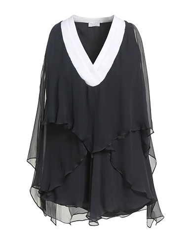 BRUNELLO CUCINELLI Silk top Charcoal 100% Silk