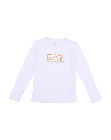EA7 T-shirt White 95% Cotton, 5% Elastane