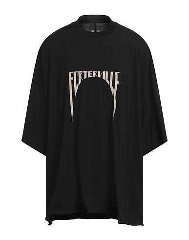 RICK OWENS T-shirt Black 100% Cotton, Polyester