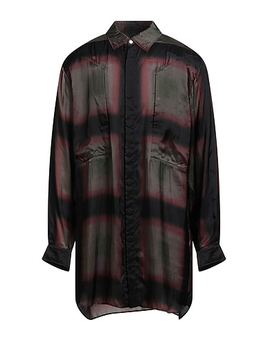 RICK OWENS Shirts Military green 100% Cupro