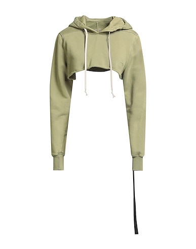 DRKSHDW by RICK OWENS Hooded track jacket VERDE CHIARO 100% Cotton