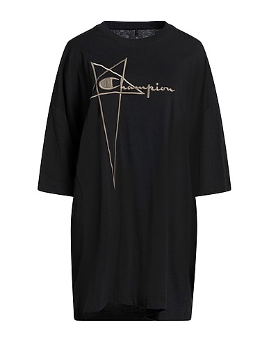 RICK OWENS x CHAMPION T-shirt NERO 100% Cotton
