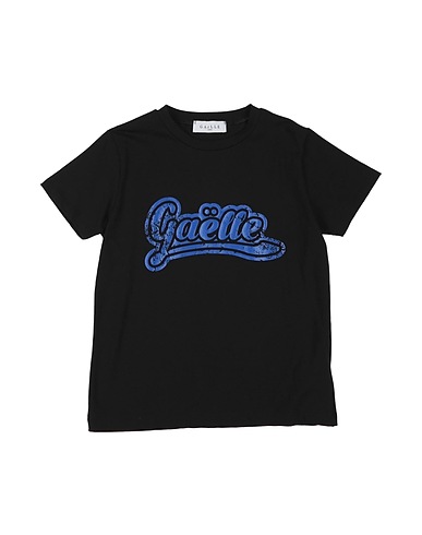 GAëLLE Paris T-shirt Black 93% Cotton, 7% Elastane
