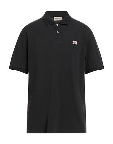 ROŸ ROGER'S Μπλουζάκι Polo Μαύρο 100% Βαμβάκι