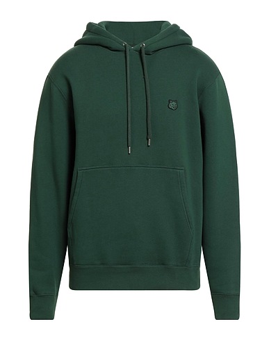 MAISON KITSUNÉ Felpa Verde 100% Cotone
