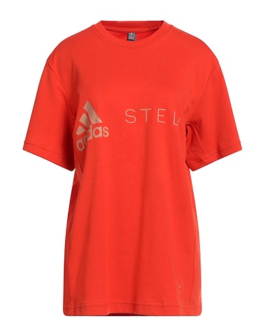ADIDAS by STELLA McCARTNEY T-shirt Tomato red 53% Organic cotton, 47% Recycled polyester