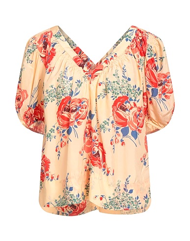 THE GREAT. Silk top Beige 100% Silk