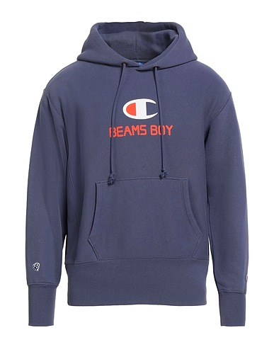 CHAMPION Hooded track jacket  Pastel blue 74% Cotton, 26% Polyester, Elastane