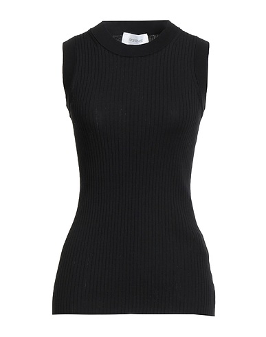 SPORTMAX Tank top Black 100% Cotton