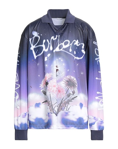 BURBERRY Polo shirt Midnight blue 100% Polyester