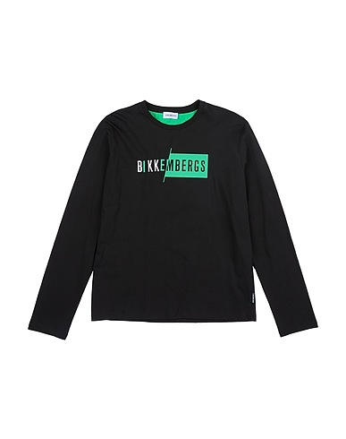 BIKKEMBERGS T-Shirt Schwarz 100% Baumwolle