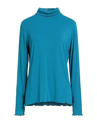 BLUE LES COPAINS Polo neck Turquoise 60% Modal, 30% Wool, 10% Elastane