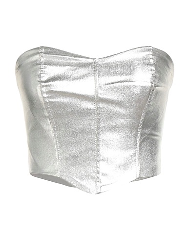 RINASCIMENTO Top Silber 46% Polyester, 44% Baumwolle, 5% Polyamid, 5% Elastan