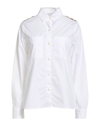 GAëLLE Paris Solid color shirts & blouses White 100% Cotton