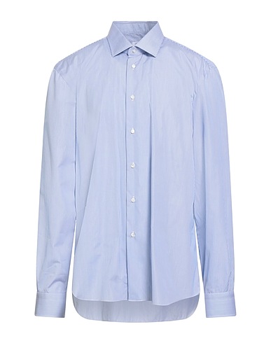 BARBA Napoli Striped shirt Light blue 100% Cotton