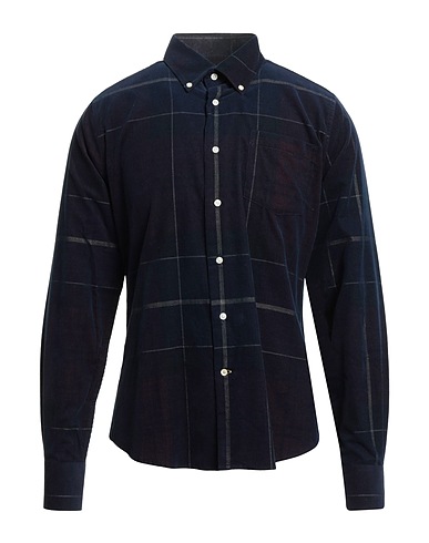 BARBOUR Checked shirt CLASSIC TARTAN Midnight blue 100% Cotton