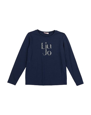 LIU •JO T-shirt Midnight blue 95% Cotton, 5% Elastane