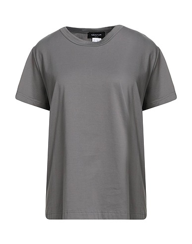 FABIANA FILIPPI Basic T-Shirt Grau 100% Baumwolle, Viskose