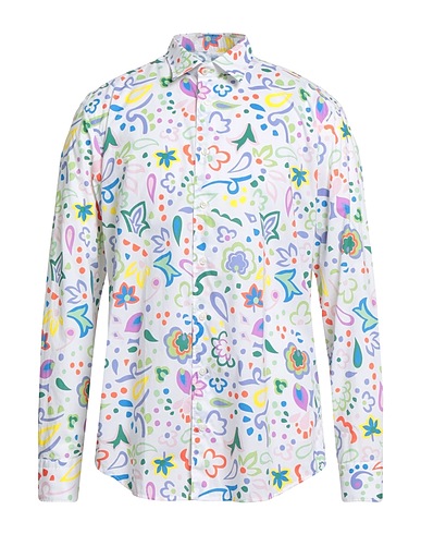 BASTONCINO Patterned shirt Green 100% Cotton