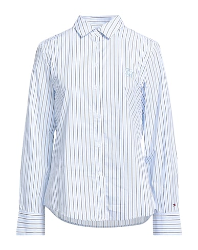TOMMY HILFIGER Striped shirt Light blue 100% Cotton