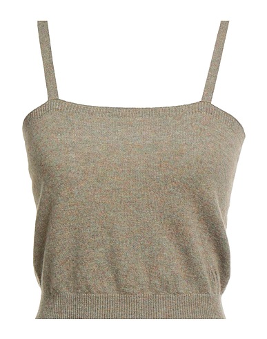 ALEXANDRA GOLOVANOFF Top Sage green 100% Cashmere