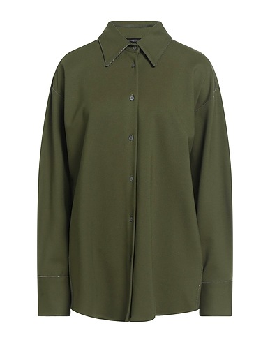 FABIANA FILIPPI Camisas y blusas lisas VERDE 75% Viscosa, 21% Poliamida, 4% Elastán