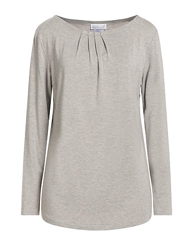 GRAN SASSO T-shirt Light grey 96% Viscose, 4% Elastane