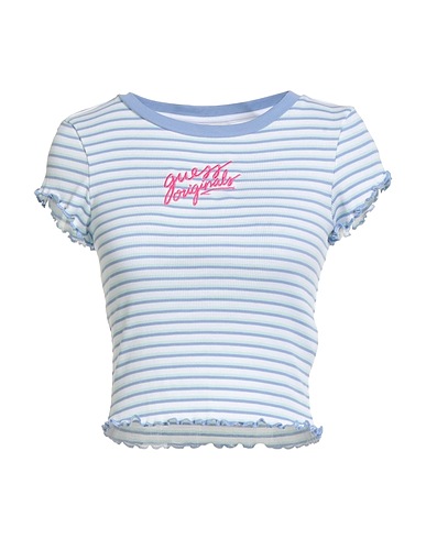 GUESS T-shirt Light green 100% Cotton