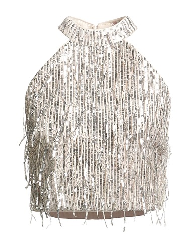 GUESS Top Beige 93% Polyester, 7% Elastane