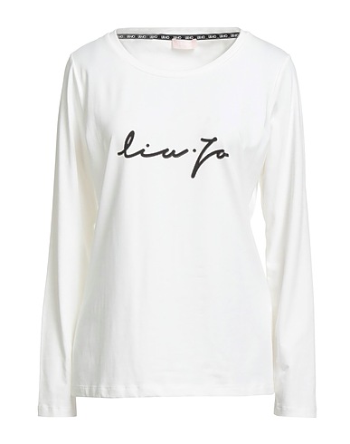 LIU •JO T-shirt BETTER White 95% Cotton, 5% Elastane