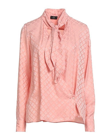 ETRO Checked shirt Pink 50% Silk, 50% Viscose