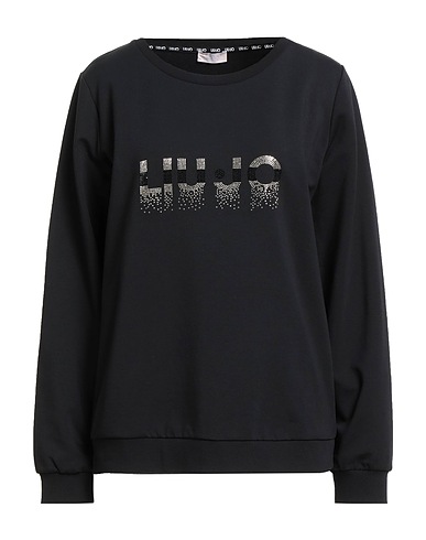 LIU •JO Sweatshirt BETTER Black 95% Cotton, 5% Elastane