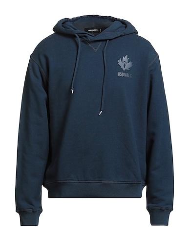 DSQUARED2 Hooded track jacket  Midnight blue 100% Cotton
