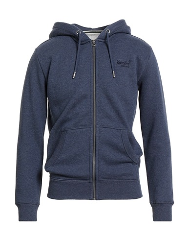 SUPERDRY Hooded track jacket  Blue 58% Cotton, 42% Polyester