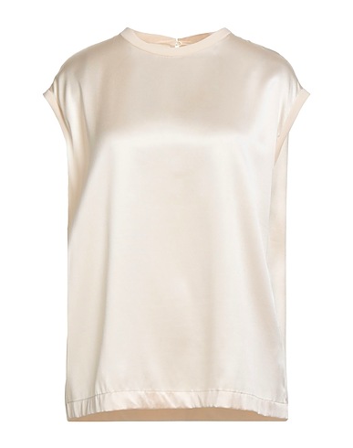 BRUNELLO CUCINELLI Top Panna 96% Seta, 4% Elastan, Ecobrass