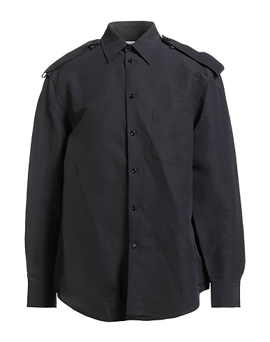 BURBERRY Patterned shirt Black 60% Paper Yarn, 40% Viscose
