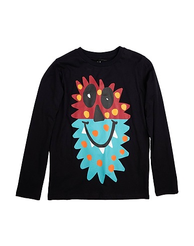STELLA McCARTNEY KIDS T-shirt Black 100% Cotton, Elastane