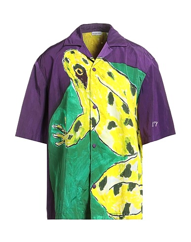 BURBERRY Patterned shirt Purple 100% Polyamide